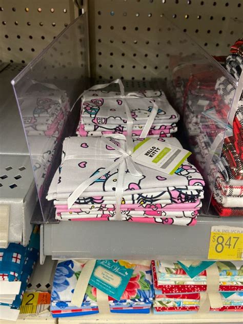 hello kitty metallic fabric|hello kitty fabric at walmart.